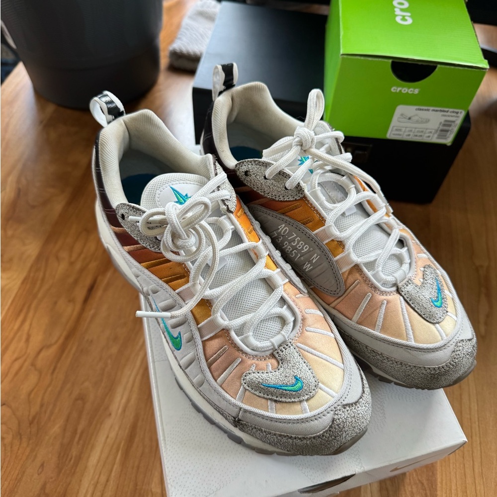Nike Teal and Orange Sneakers